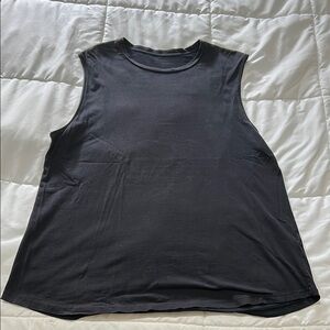 All Saints Charcoal Sleeveless Tank